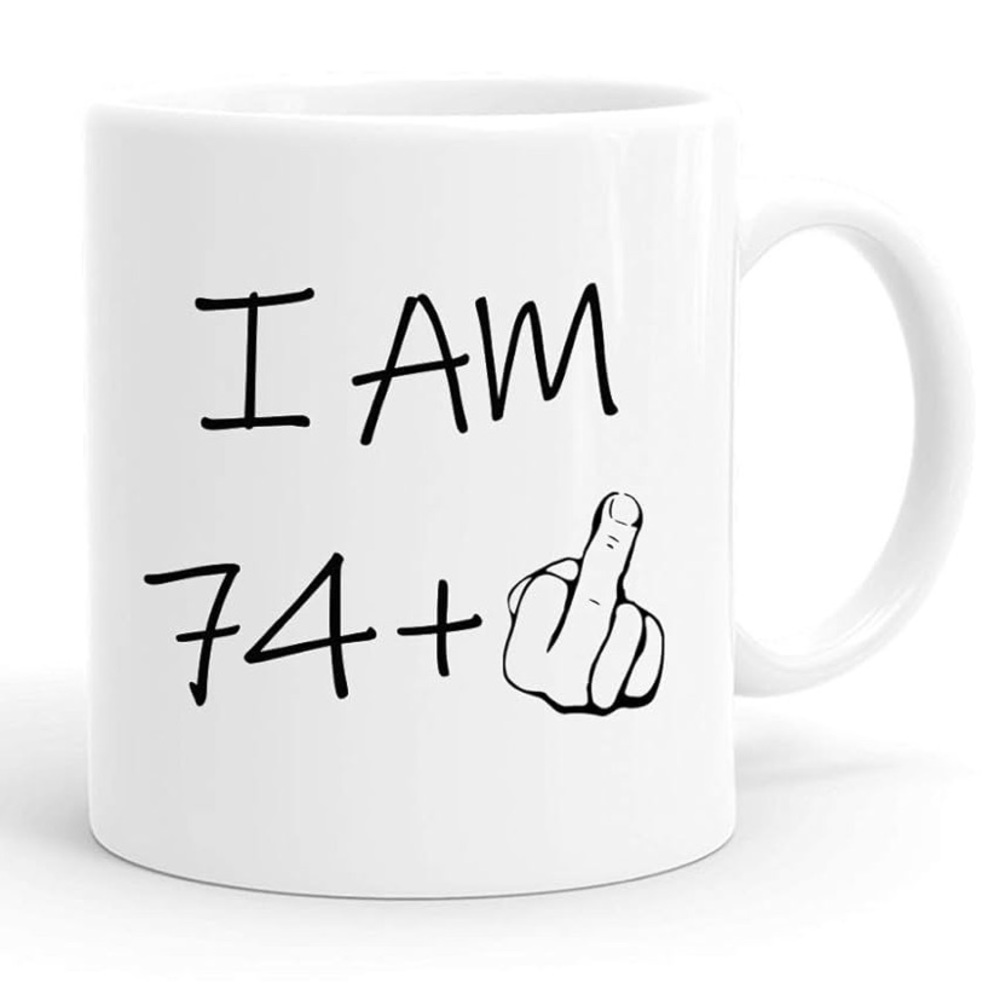 Funny 75th Birthday Gift Gag Mug White